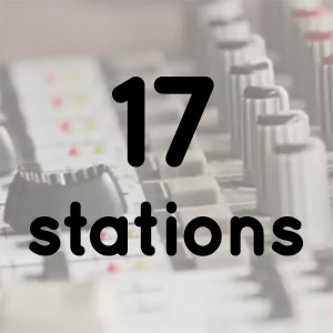 17 different radio stations